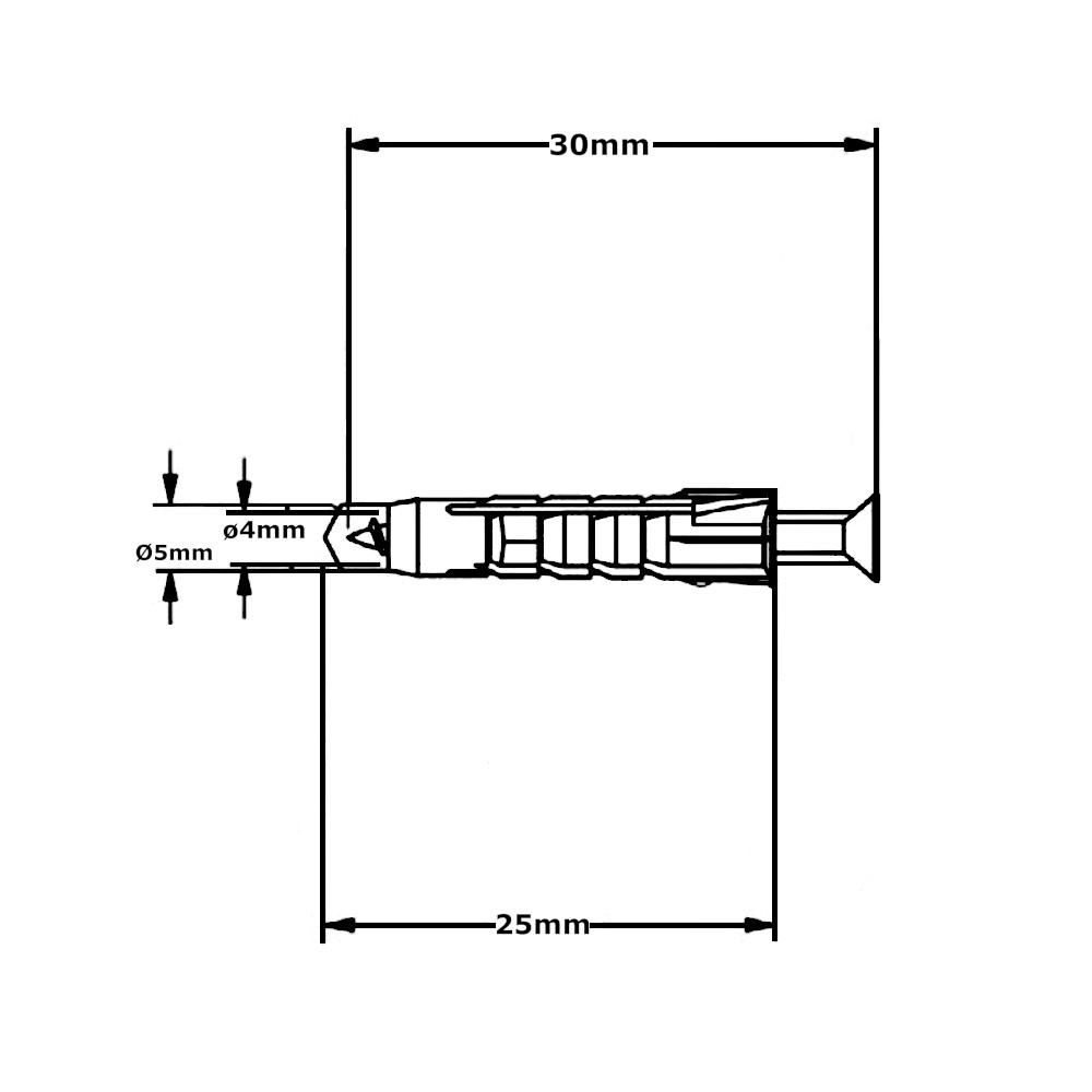 Tasselli Con Viti Truciolari SX Plus 5×25 S Fischer Tasselli Con Viti Truciolari SX Plus 5x25 S Fischer - immagine 2