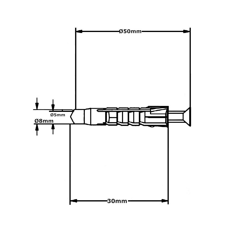 Tasselli Con Viti Truciolari SX Plus S 8×40 Fischer Tasselli Con Viti Truciolari SX Plus S 8x40 Fischer - immagine 2