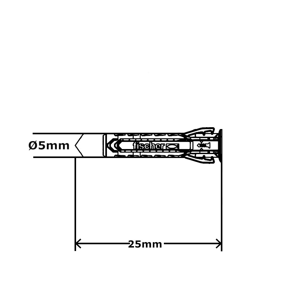 Tasselli Nylon SX Plus 5×35 Fischer Tasselli Nylon SX Plus 5x35 Fischer - immagine 2