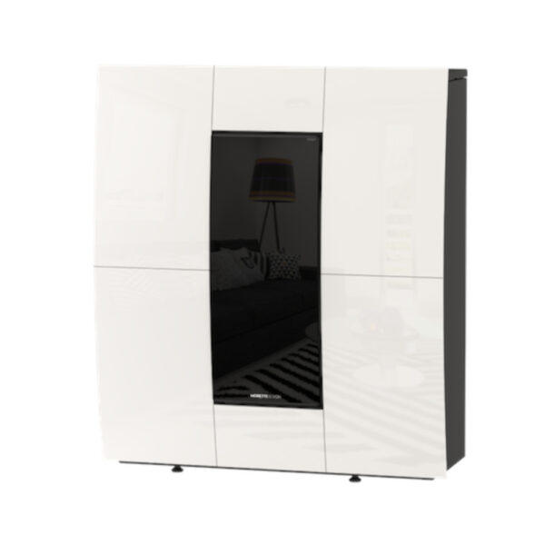 Stufa a Pellet COMPACT GLASS 12kW Bianca Moretti Design