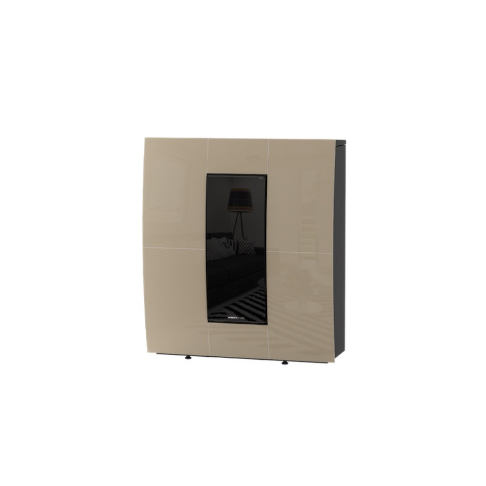Stufa a Pellet Idro COMPACT GLASS 24kW Champagne Moretti Design Stufa a Pellet Idro COMPACT GLASS 24kW Champagne Moretti Design
