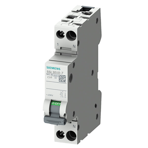 Interruttore Magnetotermico 5SL3010-7 10A 1P+N Siemens