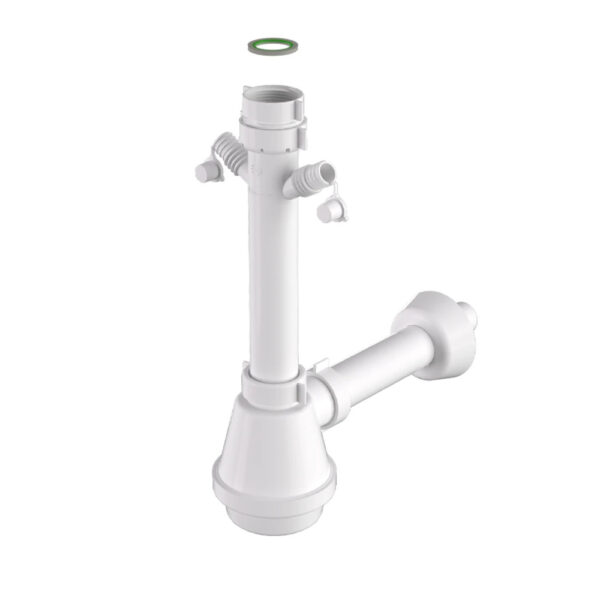 Sifone Per Lavabo 1"1/2 40mm Doppio Scarico Bonomini