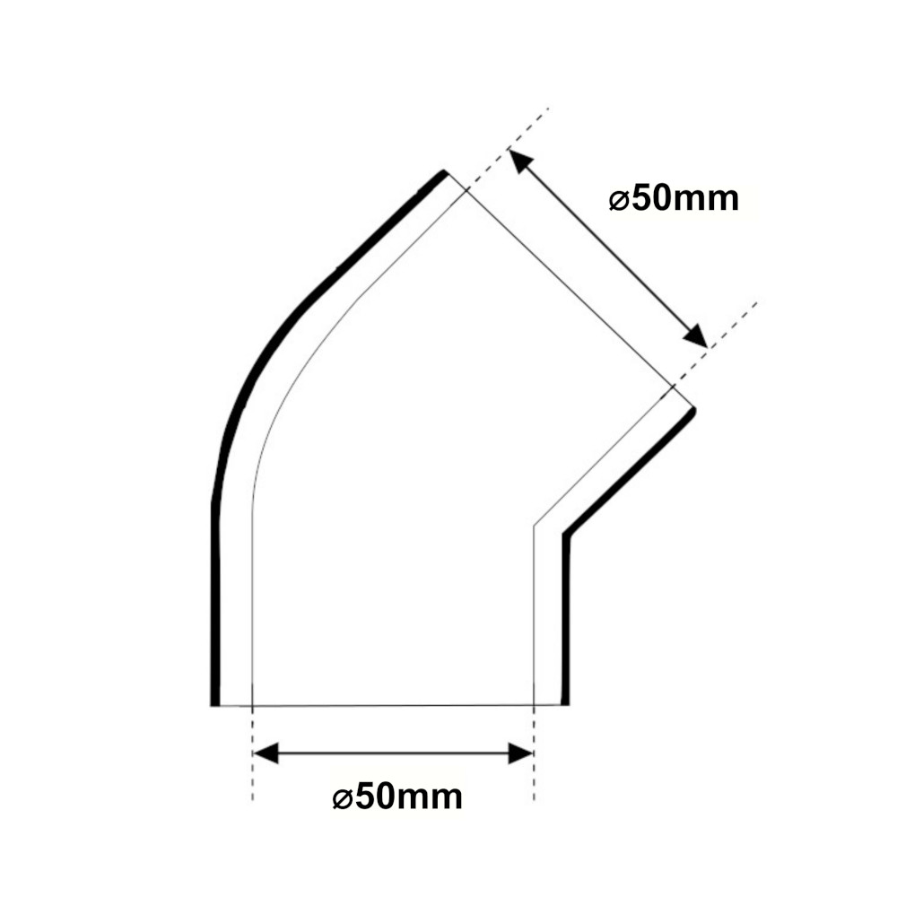 Gomito 45° PP-R Verde A Saldare FF Ø50mm Bampi Gomito 45° PP-R Verde A Saldare FF Ø50mm Bampi - immagine 2