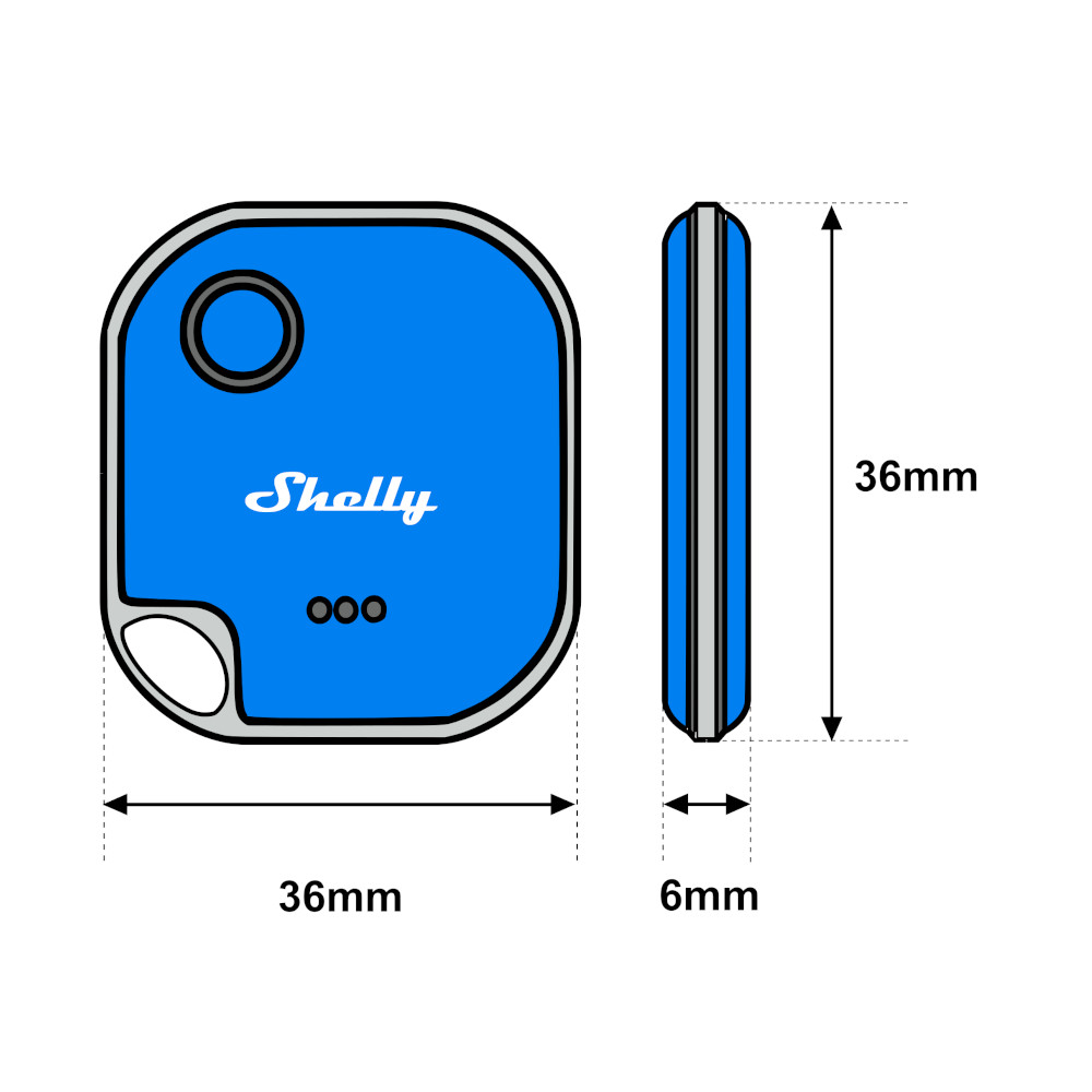 Shelly Plus 2PM + Shelly Blu Button Blu Shelly Plus 2PM + Shelly Blu Button Blu - immagine 2